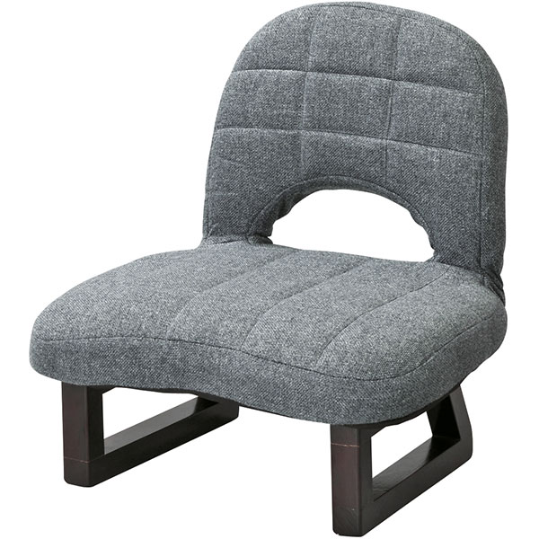 正座椅子・あぐら椅子としても使える。背もたれ付き座椅子