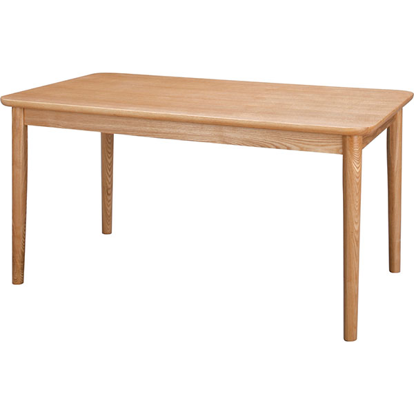低めのテーブル高さが扱いやすいナチュラルダイニングテーブル