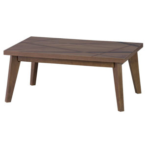 コタツテーブル ブラウン色 おしゃれラインデザイン 90×60cm