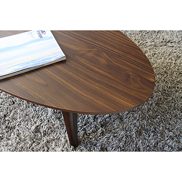 すっきりした楕円形のこたつテーブル オーバル型 即暖温風ヒーター おしゃれ 120×60cm